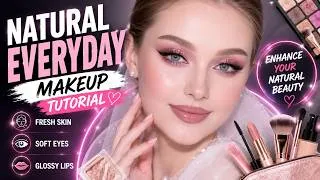 Thumbnail: NATURAL EVERYDAY MAKEUP?! 💖 Fresh, Soft & Flawless Glow! ✨💄 | Makeup Tutorial