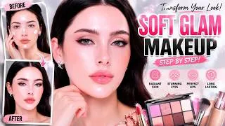 Thumbnail: SOFT GLAM MAKEUP?! 😱✨ Easy Step-by-Step Beauty Glow Up! 💄🔥 | Beauty Transformation