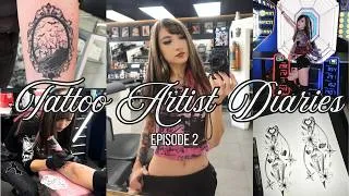 Thumbnail: ☆ Tattoo Artist Diaries | No Shows, New Flash, Parties, Finishing My Shoulder ☆