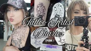Thumbnail: ☆ Tattoo Artist Diaries | Getting Tattooed, Taxes, Moving, Yapping  ☆
