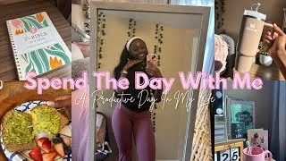 Thumbnail: a PRODUCTIVE day in my life 🧘🏾‍♀️ workout, bible study, daily routine & more!