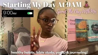 Thumbnail: 9AM productive day in my life + habits that keep me motivated throughout the week 🧘🏾‍♀️
