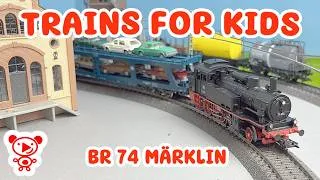 Thumbnail: Trains for Kids: Freight Train Breakdown! BR 74 Steam Engine to the Rescue | Märklin