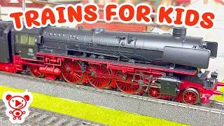 Thumbnail: Big Steam Locomotive - Trains for Kids | BR 01 Choo Choo