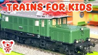 Thumbnail: Trains for Kids | Intricate Model Railway Freight Train in Action