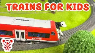Thumbnail: Little Red Train for Kids! – Train Meets a Cute Cow 🐄🚂