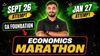 Thumbnail: CA Foundation Economics Marathon 🔥| Sept 26 & Jan 27 | Prof. Shashikiran | ArivuPro