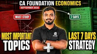 Thumbnail: CA Foundation Economics Important Topics & Last Week Strategy | Sep 2026 | Shashikiran | ArivuPro