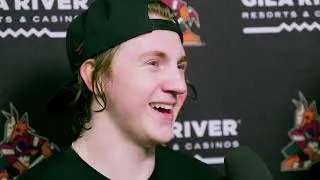 Thumbnail: 4/10/24 Cooley and Head Coach André Tourigny Speak to the Media Following Tonight's Win vs Vancouver