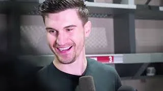 Thumbnail: 4/5/24 Brown, Carcone and Head Coach André Tourigny Speak to the Media Following Tonight's Win v VGK