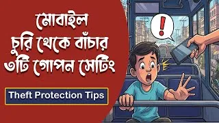 Thumbnail: মোবাইল চুরি থেকে বাঁচার তিনটি গোপন সেটিং। Theft Protection Tips