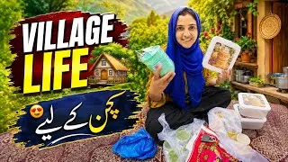 Thumbnail: A Day in Village Life 😍| Garden Work, Kitchen Shopping & Home Essentials📝 | Village Life Vlog Gilgit