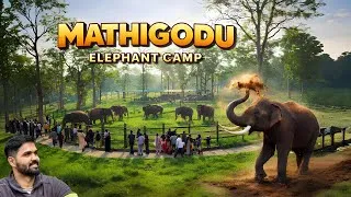 Thumbnail: Mathigodu Elephant Camp Full Vlog 🐘 | Rohit, Srikanta, Abhimanyu & Famous Dasara Elephants