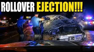Thumbnail: Mighty Arkansas State Police ROLLOVER EJECTION After High Speed Pursuit 😱