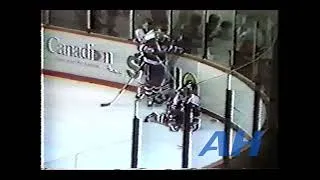Thumbnail: WHL ?. ?, 1989 Rob Puchniak,BRN v #,LET24 (hit) Brandon Wheat Kings Lethbridge Hurricanes