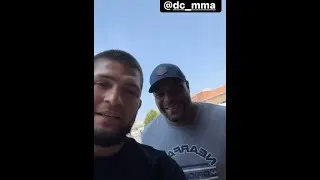 Thumbnail: Khabib Nurmagomedov Surprises Daniel Cormier At His Wrestling School