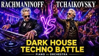 Thumbnail: RACHMANINOFF vs TCHAIKOVSKY | Piano Storm vs Orchestral Fire | 1 Hour Mix