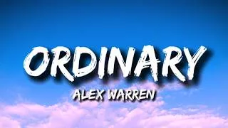 Thumbnail: Alex Warren - Ordinary (Lyrics)