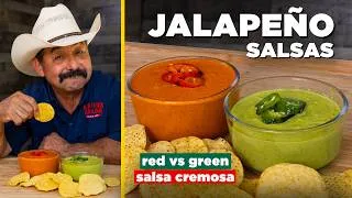 Thumbnail: Red Jalapeños vs Green Jalapeños: Taste-testing 2 Mexican Restaurant Style Salsa Recipes