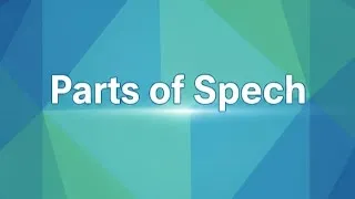 Thumbnail: Parts of Speech 📖
