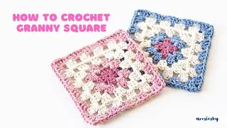 Thumbnail: How to Crochet Granny Square | Beginner Tutorial | QUICK AND EASY STEPS | Arosiesky