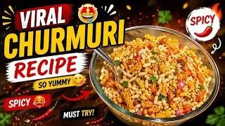 Thumbnail: Viral Churmuri Recipe 🤤😋 | Spicy & Crispy Street Style Churmuri 🔥 | Easy Evening Snack