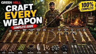 Thumbnail: How to Craft Every Weapon in Green Hell! 🔥 (Complete Weapon Guide)