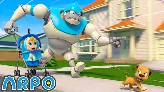 Thumbnail: Stop that Dog! 🐶 ARPO: The Robot Full Episodes | Season 2: Episodes 21-23 | Cartoons 🤖
