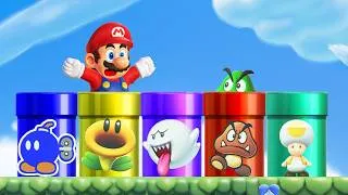 Thumbnail: Mario, but Every Level has a MYSTERY PIPE