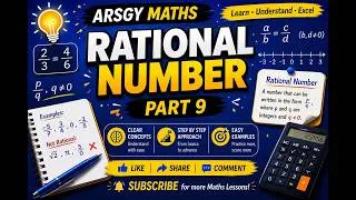 Thumbnail: 🧠Solve Word Problems on Addition & Subtraction of Rational Numbers  | Class8 Maths | ARSGY MATHS