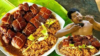 Thumbnail: Fried Braise Noodle Pork Belly Recipe |Full Video @ManCookingOfficial|
