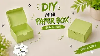 Thumbnail: DIY Mini Paper Box Tutorial | Easy Paper Gift Box Tutorial | Cute Origami Box Step by Step
