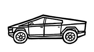 Thumbnail: How to Draw a Tesla Cybertruck | Step-by-Step Tutorial!