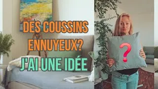 Thumbnail: Comment j'ai transformé mon canapé avec de simples coussins ✨️💚