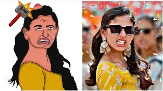 Thumbnail: Band Melam - Thippukuntannav Video Song | Funny Drawing Meme 🤣 | Harsh Roshan,Sridevi | Ramu Rathod 