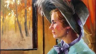Thumbnail: Portrait in Profile Oil Painting Time-Lapse | Fine Art | Art BSP