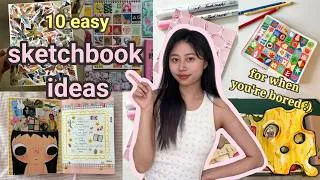 Thumbnail: 10 creative sketchbook ideas for when you're bored (part 3) *ੈ✩‧₊˚