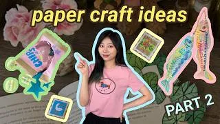 Thumbnail: 10 creative paper craft ideas for when you're bored ✂️✨ PART 2