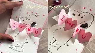 Thumbnail: DIY Pop-Up Snoopy Card | Handmade “I Love You So Much” Surprise Card 💌✨