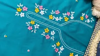 Thumbnail: Beautiful Neck Embroidery Tutorial [Hand Embroidery Design ]