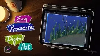 Thumbnail:     Firefly Night Scene | Procreate Speedpaint ✨ Digital Art Process