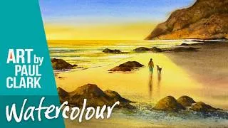 Thumbnail: How to Paint a Beach at Sunrise in Watercolour