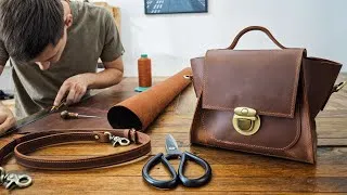 Thumbnail: They Said I Couldn't Do It... But I Made This Leather Bag by Hand!