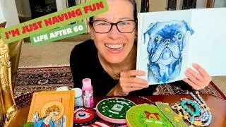 Thumbnail: At 60, I'm Giving Myself Permission To Just Create - Drawing Process Video