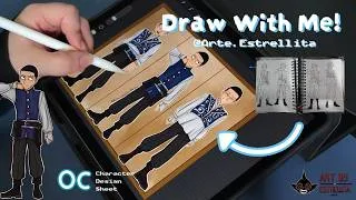 Thumbnail: Draw With Me! | OC Character Design Sheet | Procreate Art Process