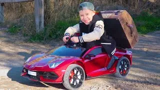 Thumbnail: Artem and MOM Funny kids videos about kids Transport cars, tractor toys
