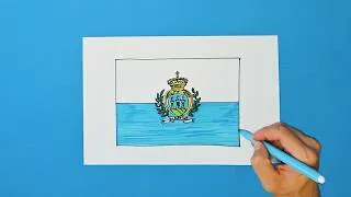 Thumbnail: How to draw the flag of San Marino
