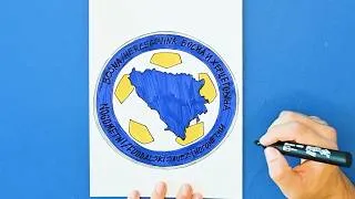 Thumbnail: How to draw Bosnia National Football Team Logo