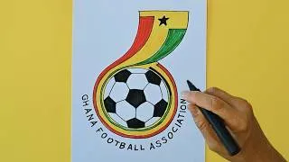 Thumbnail: How to draw Ghana National Football Team Logo