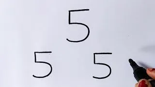 Thumbnail: How to draw Lion from number 555 | Art Tutorial |